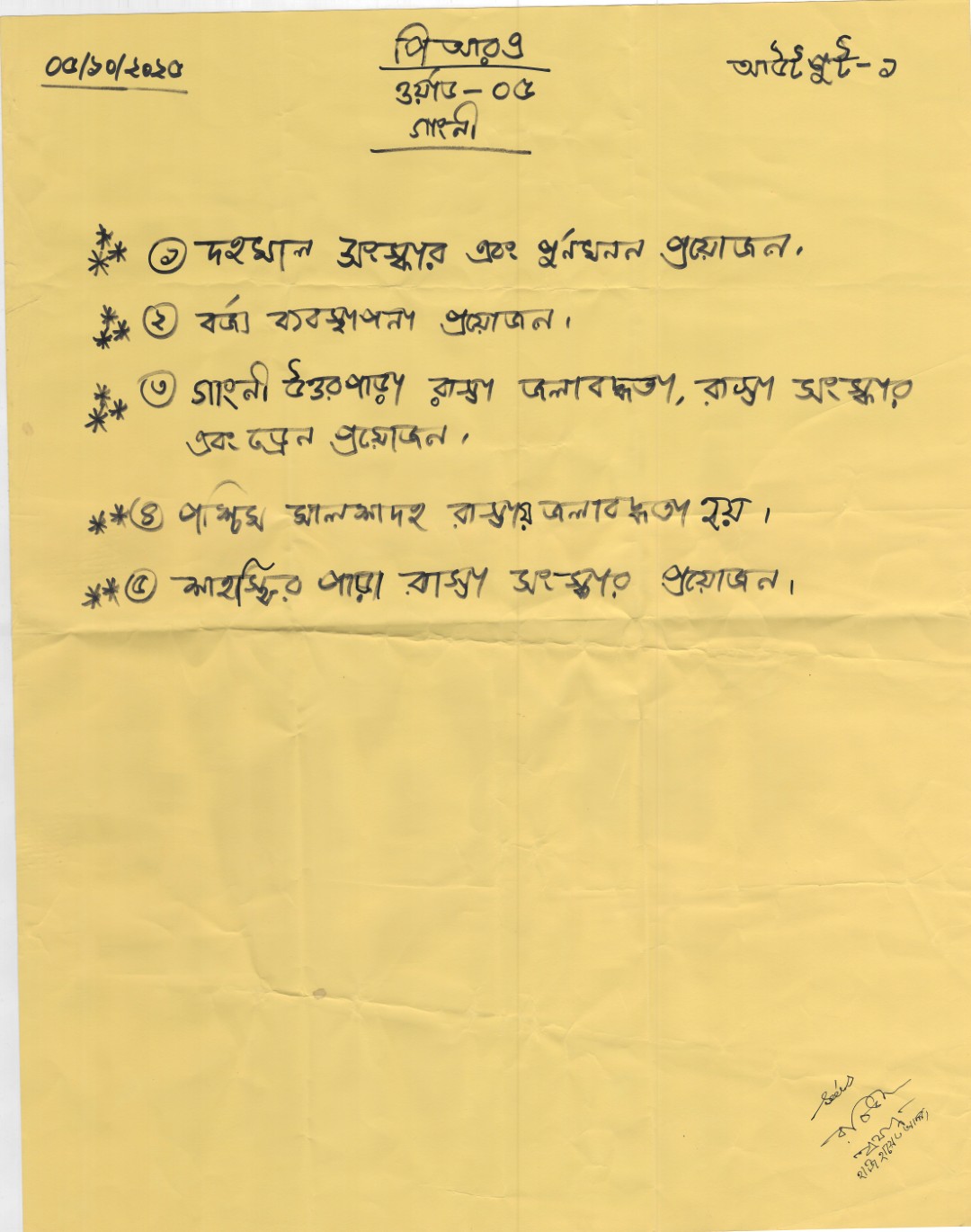 PRA of Gangni Word No. 05